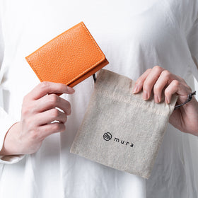 イタリアン/フルグレイン シュリンク レザー 大容量 名刺入れ