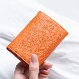 イタリアン/フルグレイン シュリンク レザー 大容量 名刺入れ