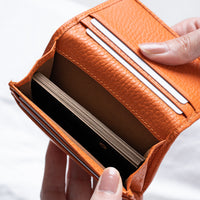 イタリアン/フルグレイン シュリンク レザー 大容量 名刺入れ