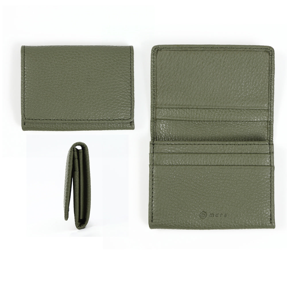 イタリアン/フルグレイン シュリンク レザー 大容量 名刺入れ