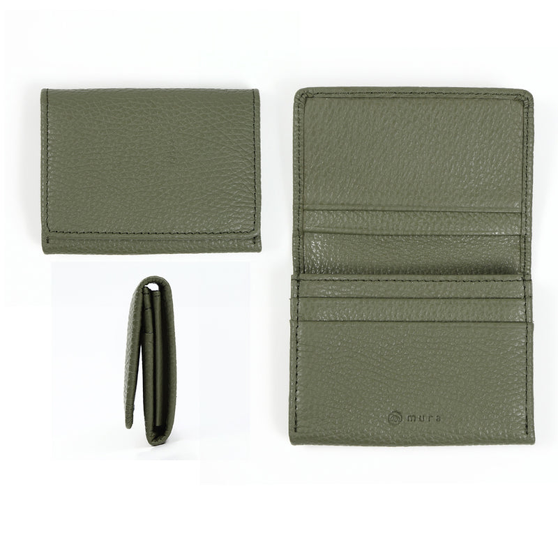 イタリアン/フルグレイン シュリンク レザー 大容量 名刺入れ