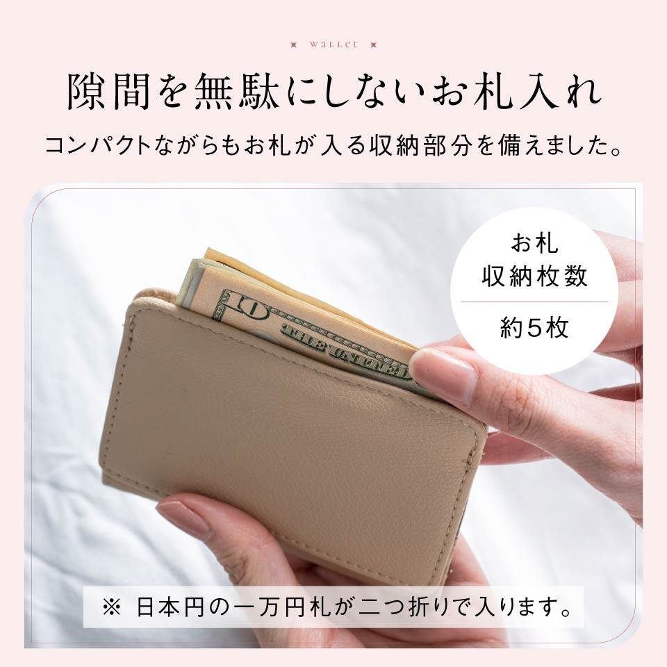 リサイクルPUレザー（合成皮革）薄型コンパクト スキミング防止 レディース フラグメントケース