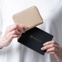 リサイクルPUレザー じゃばら式 スキミング防止 小銭入れ付き コンパクト カードケース