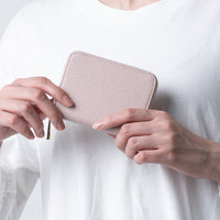 リサイクルPUレザー じゃばら式 スキミング防止 小銭入れ付き コンパクト カードケース