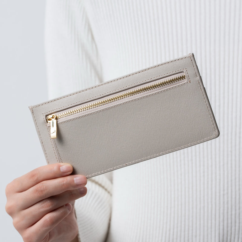 本革 サフィアーノレザー スキミング防止機能付き 薄型 長財布