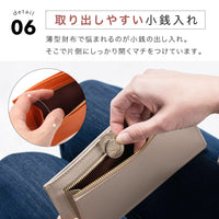 本革 サフィアーノレザー スキミング防止機能付き 薄型 長財布