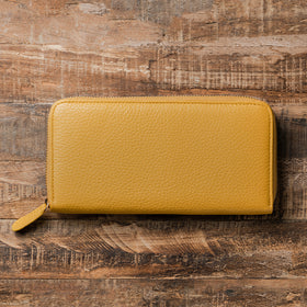 イタリアンレザー シュリンクレザー スキミング防止機能付き ラウンドファスナー 長財布