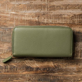 イタリアンレザー シュリンクレザー スキミング防止機能付き ラウンドファスナー 長財布