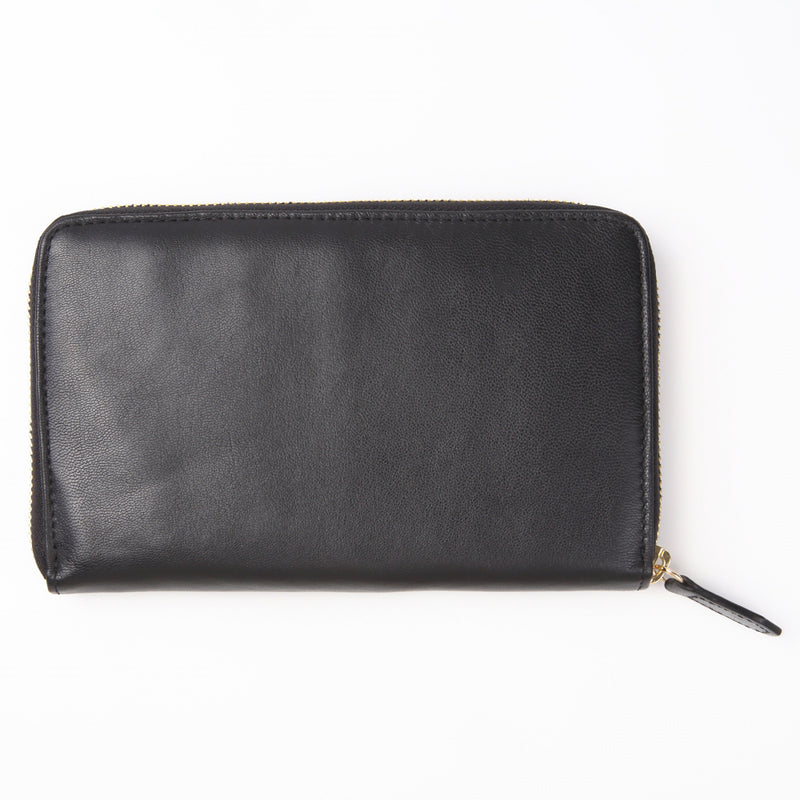 ゴートレザー スキミング防止機能付き 大容量 通帳ケース