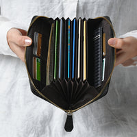 ゴートレザー スキミング防止機能付き 大容量 通帳ケース