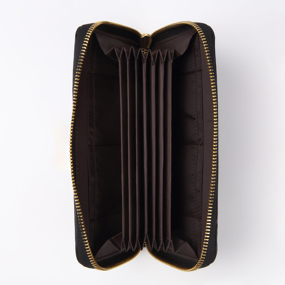 ゴートレザー スキミング防止機能付き 大容量 通帳ケース