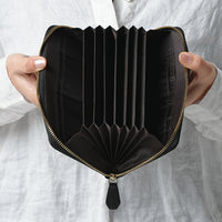 ゴートレザー スキミング防止機能付き 大容量 通帳ケース