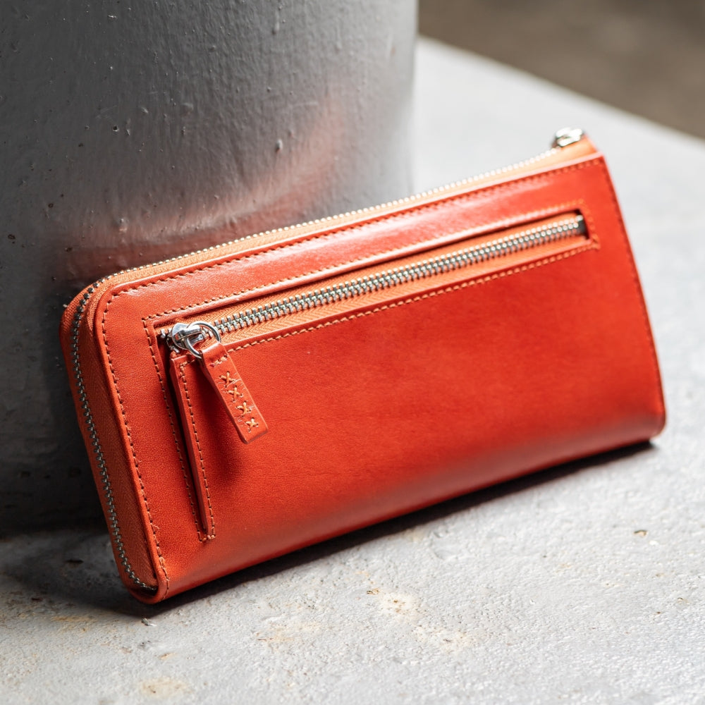 L字ファスナー スキミング防止機能付き 本革 長財布