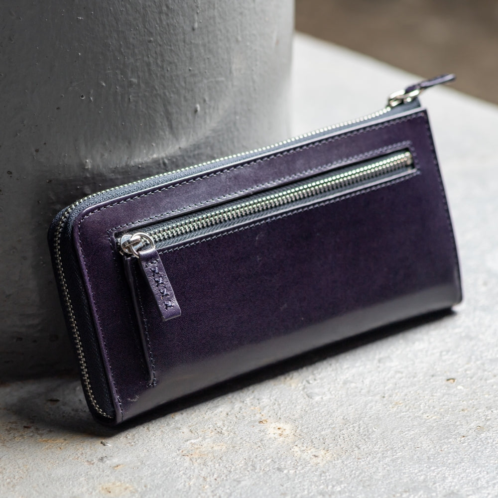 L字ファスナー スキミング防止機能付き 本革 長財布