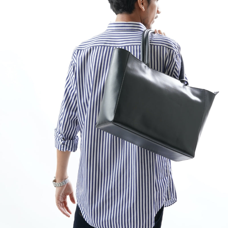 本革レザー 大容量 シンプル トートバッグ