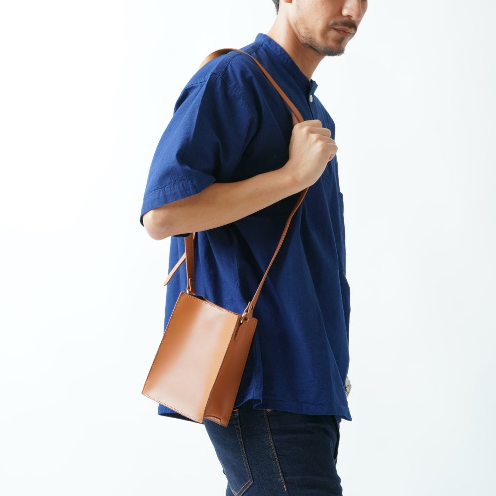 スプリットレザー スクエア ミニ ショルダーバッグ