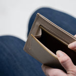 本革 サフィアーノレザー スキミング防止機能付き 薄型 長財布