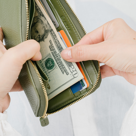 イタリアンレザー 薄型 L字ファスナー スリム 長財布