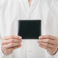 イタリアン/フルグレイン レザー スキミング防止機能付 二つ折り財布