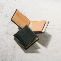 イタリアン/フルグレイン レザー スキミング防止機能付 二つ折り財布