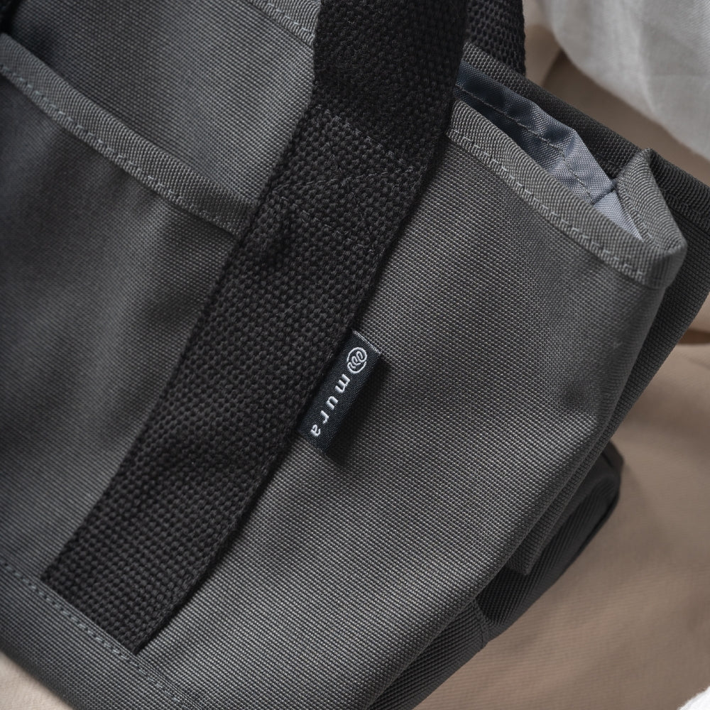 R-PET(リサイクルポリエステル) 撥水 抗菌 仕切り付き ミニ トートバッグ