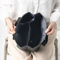 R-PET(リサイクルポリエステル) 撥水 抗菌 仕切り付き ミニ トートバッグ