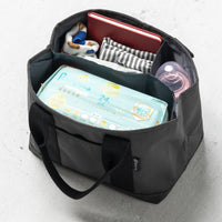 R-PET(リサイクルポリエステル) 撥水 抗菌 仕切り付き ミニ トートバッグ