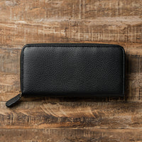 イタリアンレザー シュリンクレザー スキミング防止機能付き ラウンドファスナー 長財布