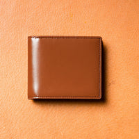 コードバン調/カーボン レザー box型小銭入れ 二つ折り財布