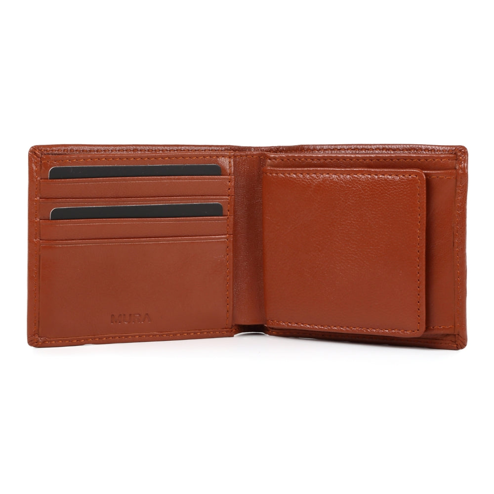 ゴートレザー スキミング防止機能付き 二つ折り財布