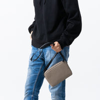 イタリアン/フルグレイン レザー スキミング防止機能付き ミニ ショルダーバッグ