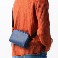 イタリアン/フルグレイン レザー スキミング防止機能付き ミニ ショルダーバッグ