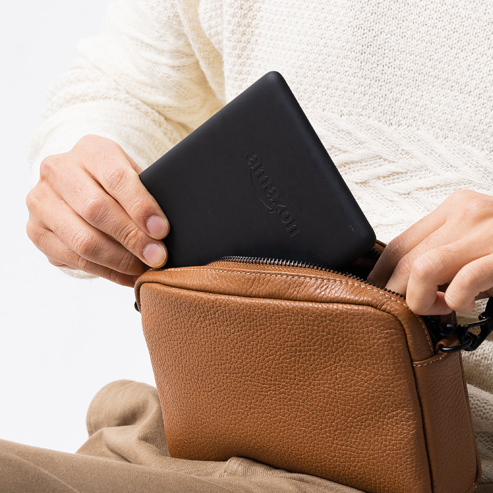 イタリアン/フルグレイン レザー スキミング防止機能付き ミニ ショルダーバッグ