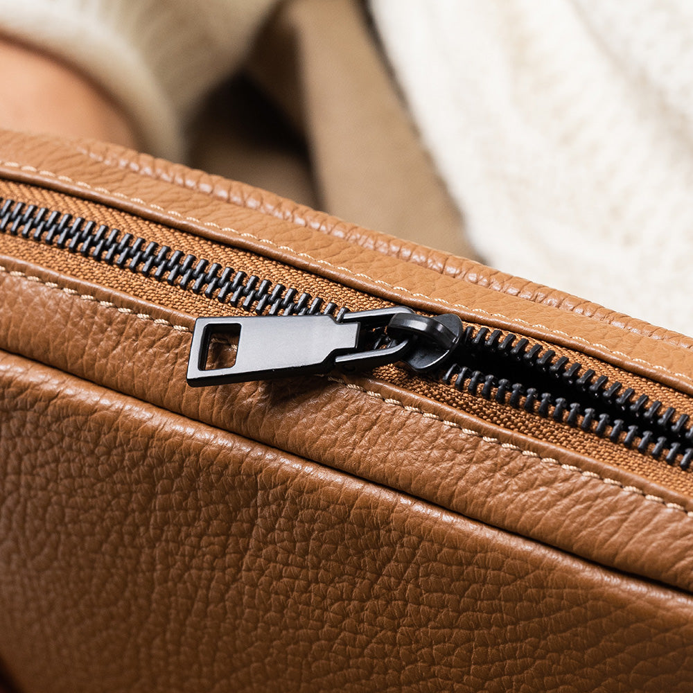 イタリアン/フルグレイン レザー スキミング防止機能付き ミニ ショルダーバッグ