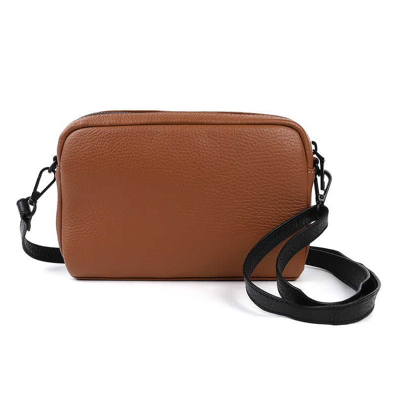 イタリアン/フルグレイン レザー スキミング防止機能付き ミニ ショルダーバッグ