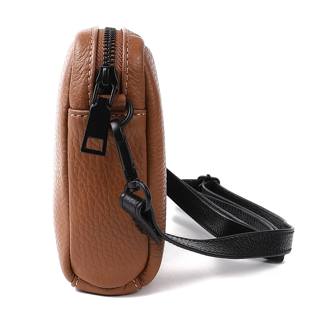 イタリアン/フルグレイン レザー スキミング防止機能付き ミニ ショルダーバッグ