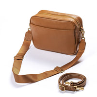 フルグレイン シュリンクレザー スキミング防止機能付き ショルダーバッグ