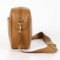 フルグレイン シュリンクレザー スキミング防止機能付き ショルダーバッグ