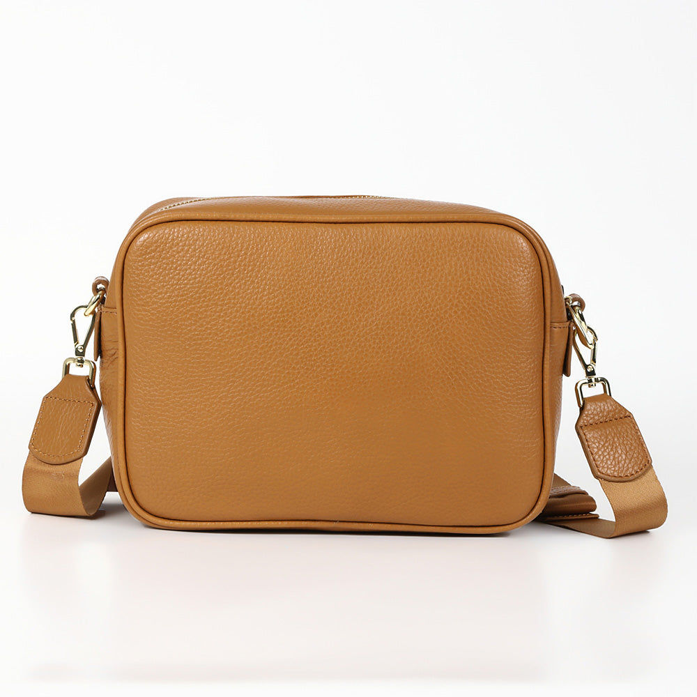 フルグレイン シュリンクレザー スキミング防止機能付き ショルダーバッグ