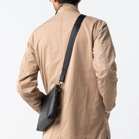 本革/フルグレインレザー スキミング防止機能付き サコッシュ ショルダーバッグ