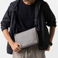 本革/フルグレインレザー スキミング防止機能付き サコッシュ ショルダーバッグ