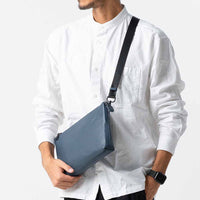 本革/フルグレインレザー スキミング防止機能付き サコッシュ ショルダーバッグ