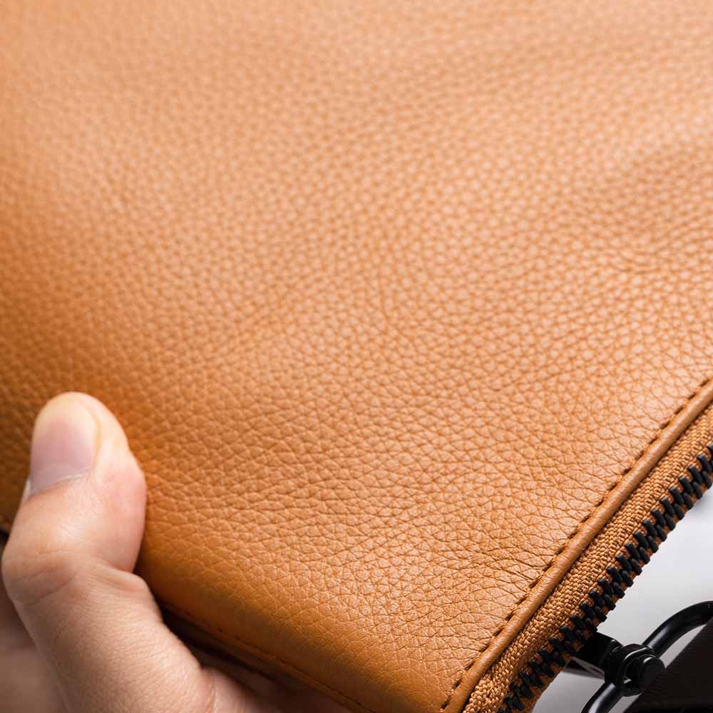 本革/フルグレインレザー スキミング防止機能付き サコッシュ ショルダーバッグ