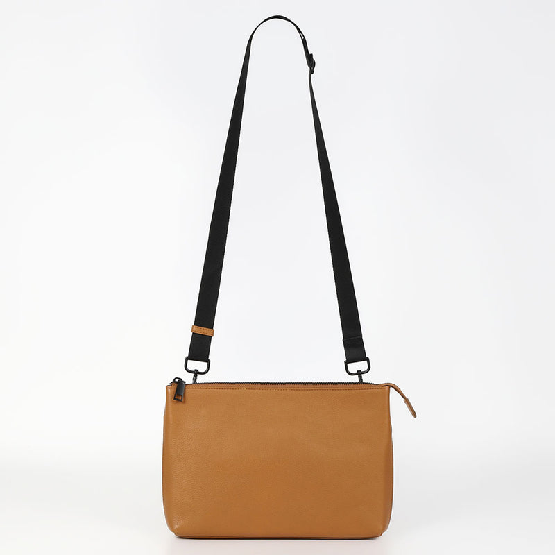 本革/フルグレインレザー スキミング防止機能付き サコッシュ ショルダーバッグ