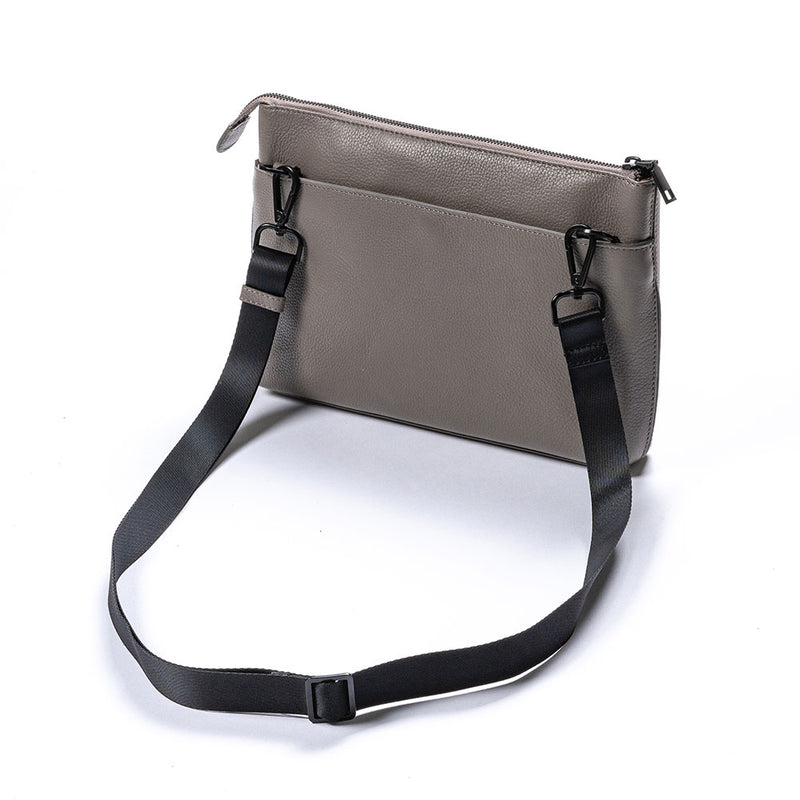 本革/フルグレインレザー スキミング防止機能付き サコッシュ ショルダーバッグ