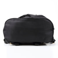 撥水ナイロン 本革ファスナー付 大人の三角リュック