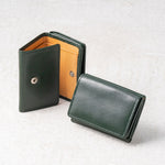 イタリアン/フルグレイン レザー スキミング防止 三つ折り財布