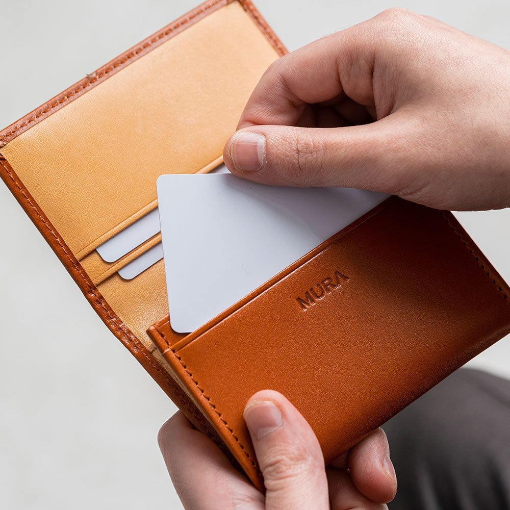 イタリアン/フルグレイン レザー 大容量 名刺入れ