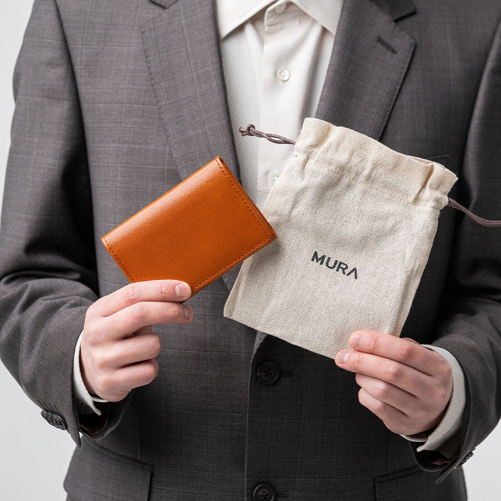 イタリアン/フルグレイン レザー 大容量 名刺入れ