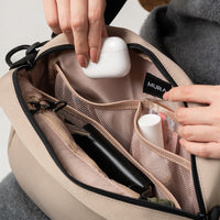 サスティナブル R-PET 撥水抗菌 7ポケット 大容量 スクエア ショルダーバッグ